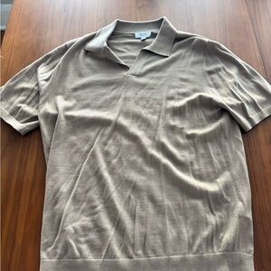Reiss Taupe Polo Shirt